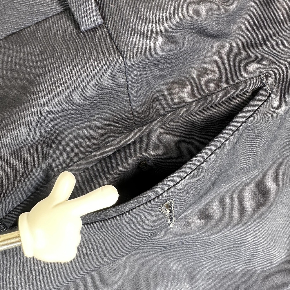 Ermenegildo Zegna Suit Blazer Pants Mens 44 36x27 Blue Wool 2 Piece Italy - Picture 16 of 16